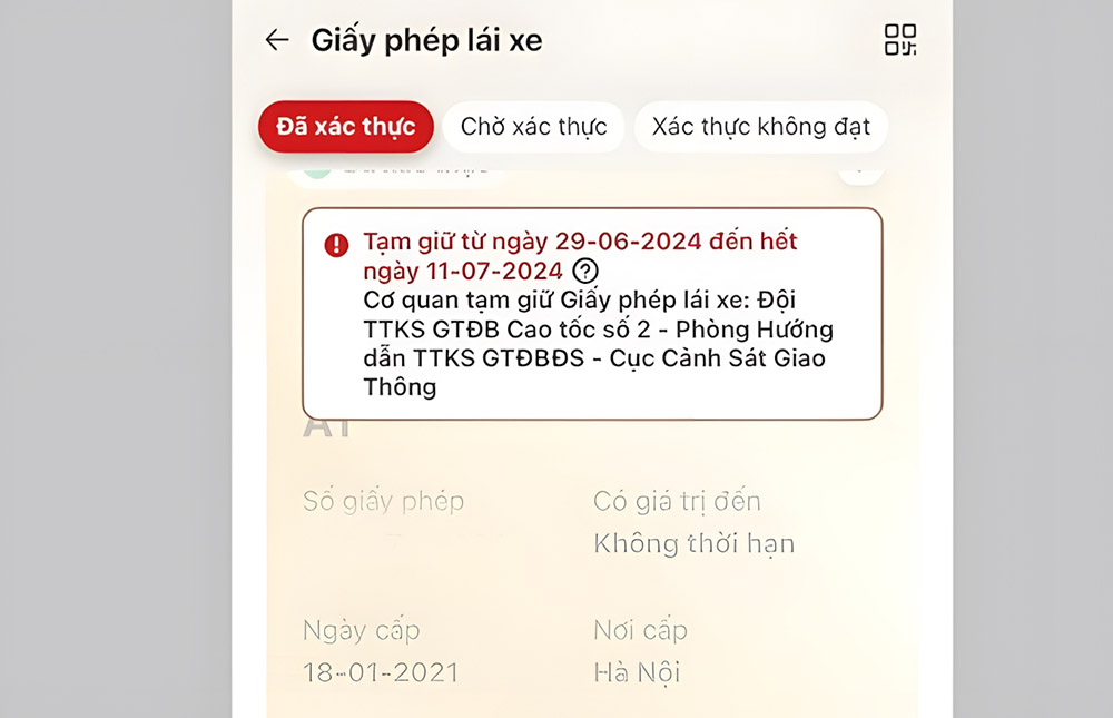 Giải đáp phạt nguội có bị giam bằng lái không