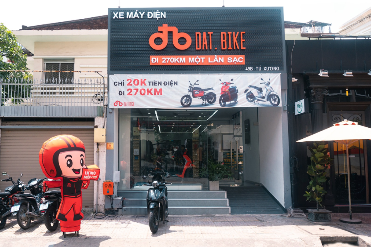 Cửa hàng xe máy điện DAT Bike. Nguồn: Ảnh Internet