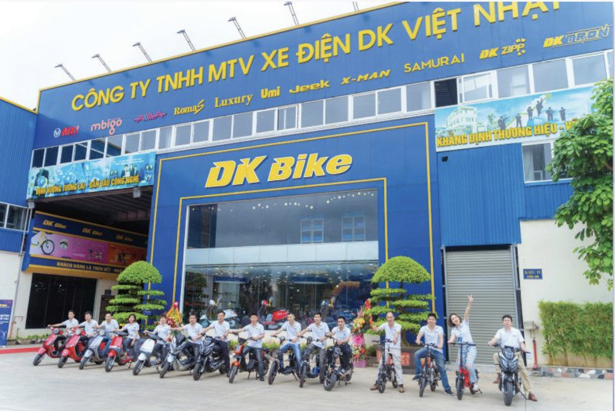 Cửa hàng xe máy điện DK Bike. Nguồn: Ảnh Internet