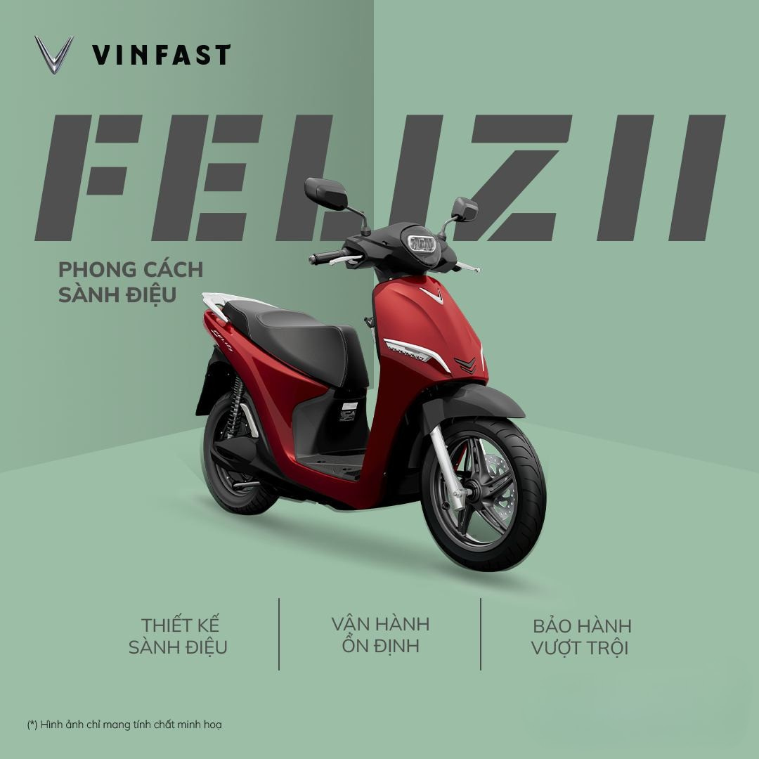 VinFast Feliz II mẫu xe đổi pin mới của nhà VinFast