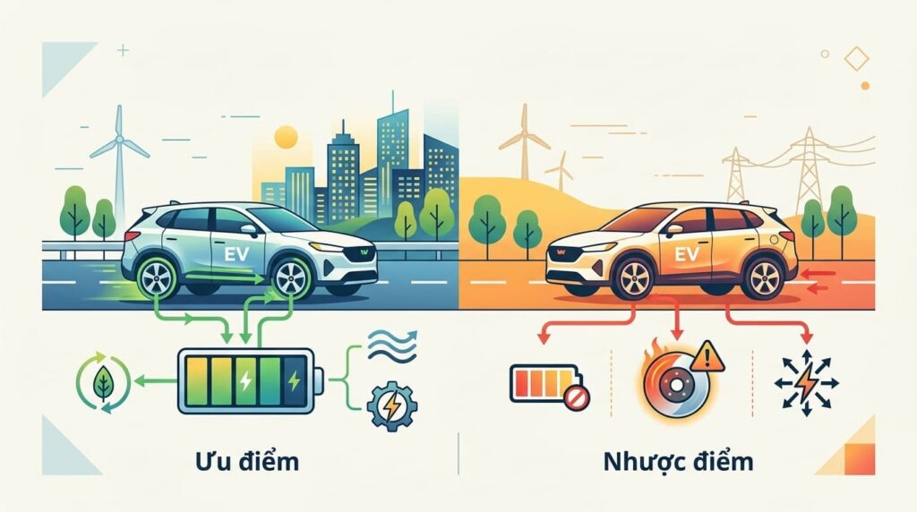 Ưu điểm và nhược điểm của phanh tái sinh