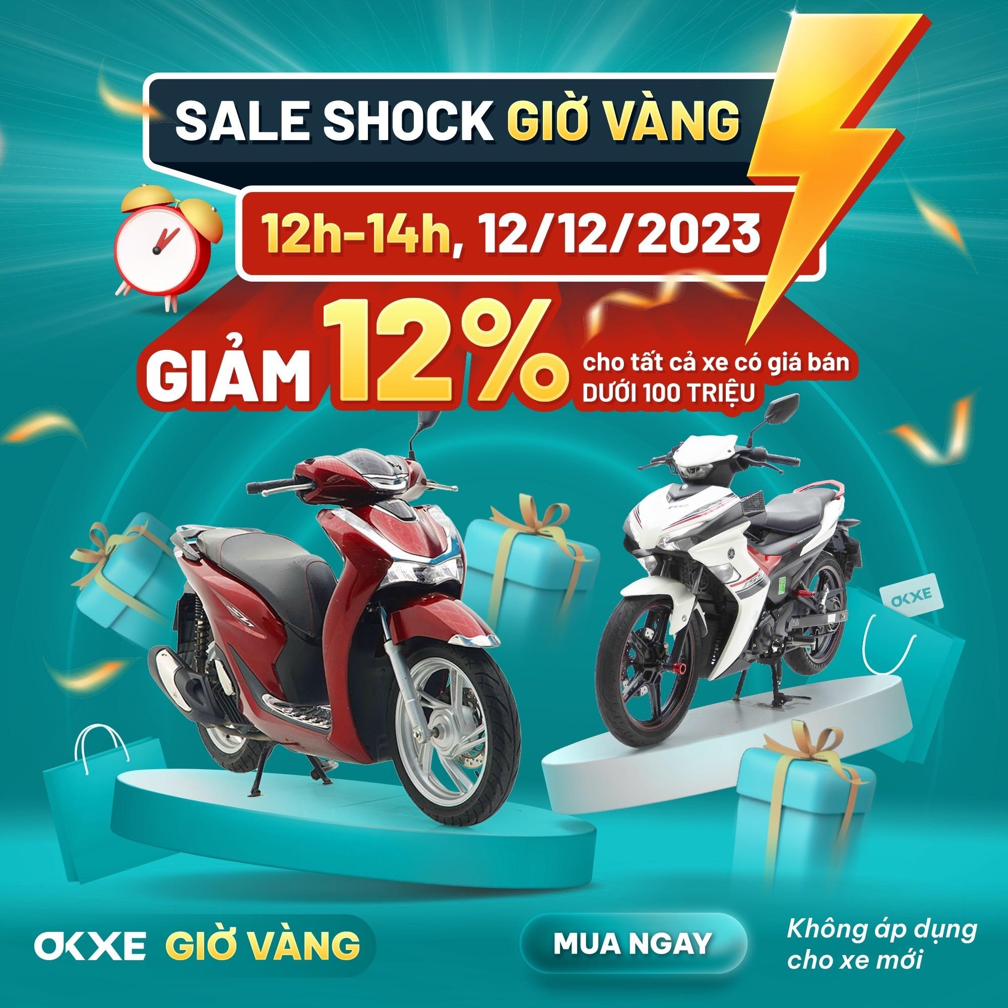 Giờ vàng săn sale, "rước xế" giá hời tại Trạm Dịch vụ xe máy OKXE.