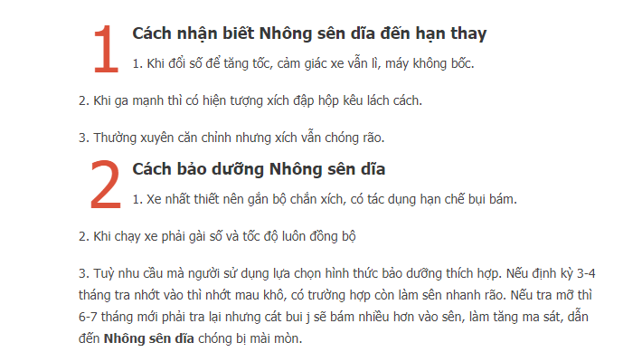 Thay nhông xích xe máy quá muộn và những hậu quả phải nhận